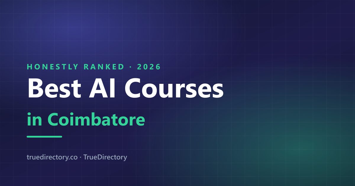 Best AI Courses in Coimbatore: 6 Options Compared Honestly (2026)