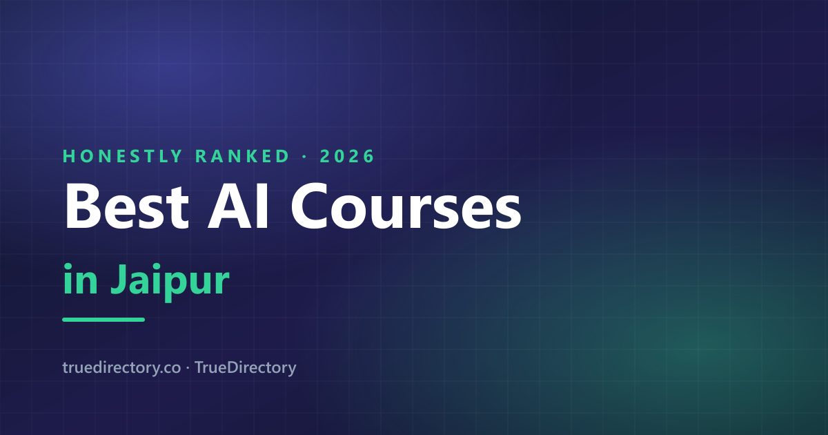 The 5 Best AI Courses in Jaipur — A Realistic Ranking for 2026