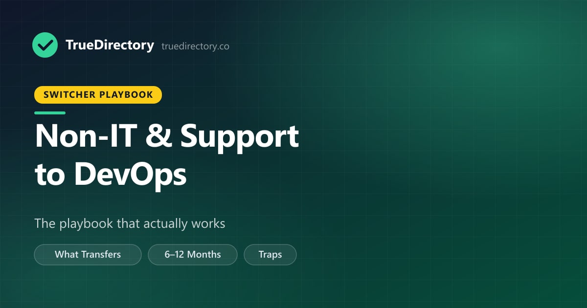 Switching to DevOps From a Non-IT or Support Background: The Playbook That Actually Works