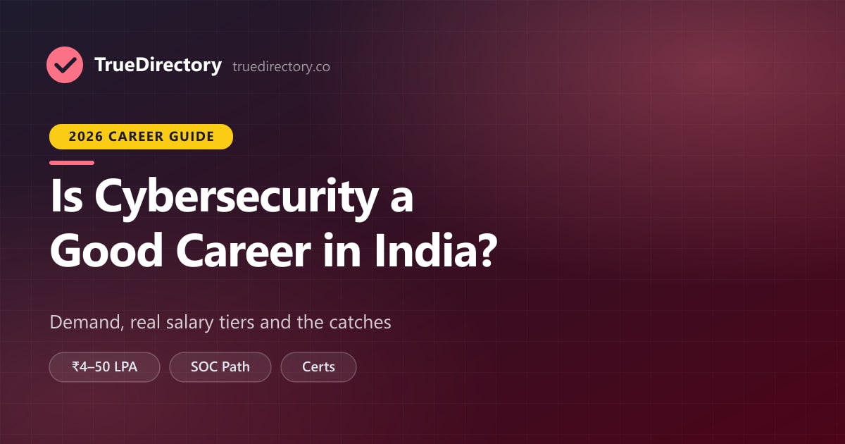 Is Cybersecurity a Good Career in India? The Honest 2026 Picture (Demand, Salaries, Catches)