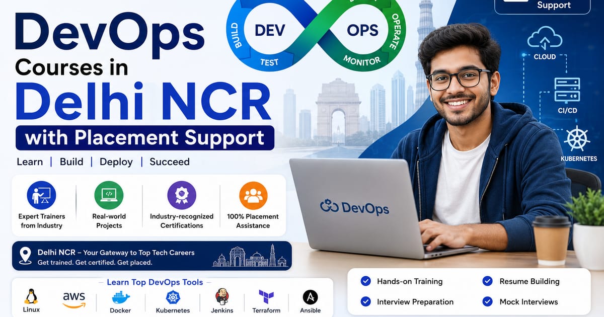 DevOps Courses in Delhi NCR with Placement Support — What Nobody Tells You (2026)