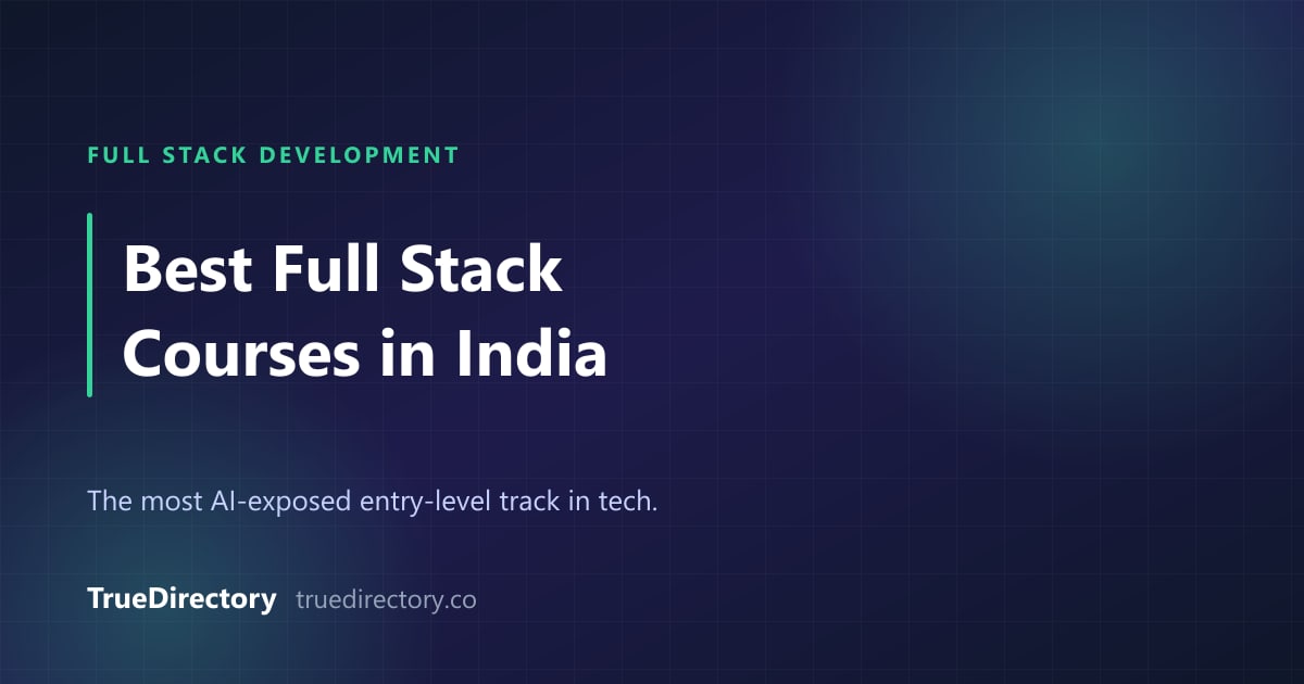 Best Full Stack Development Courses in India (2026): An Honest Ranking