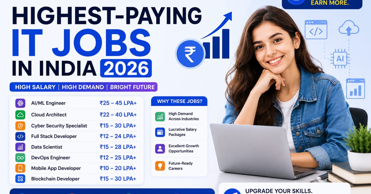 Highest-Paying IT Jobs in India 2026: Real Salary Bands & How to Get There