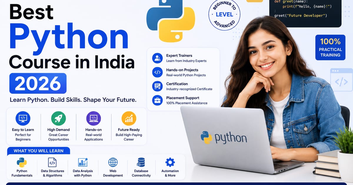 Best Python Course in India 2026: Fees, Curriculum & Which One Is Actually Worth It