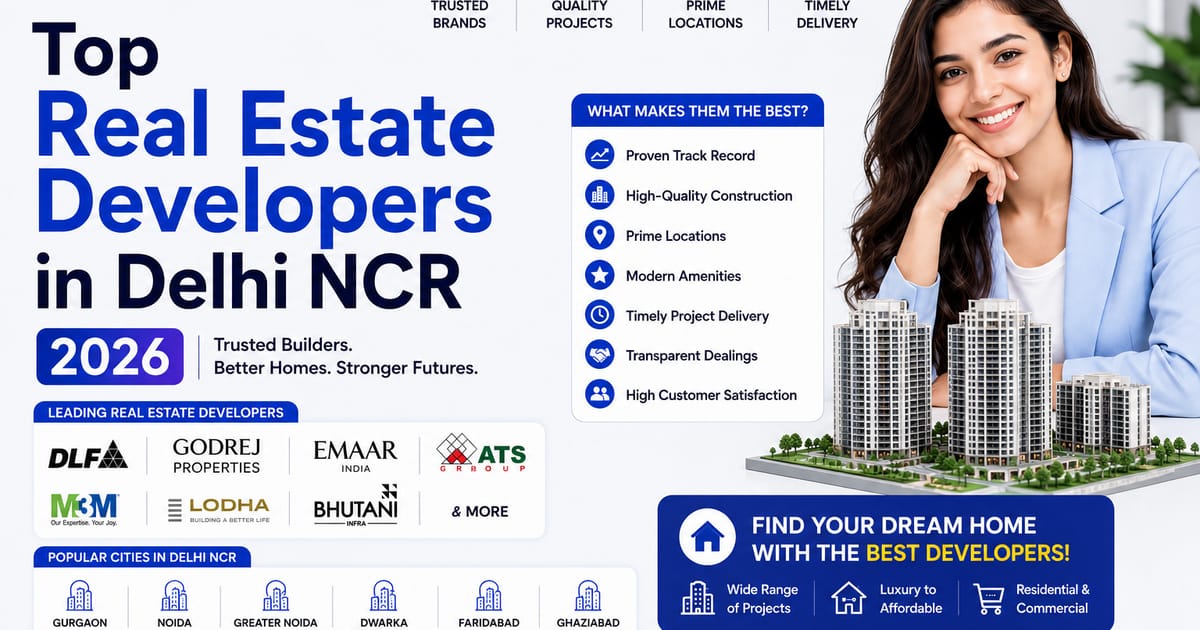 Top Real Estate Developers in Delhi NCR 2026: 5 Trusted Builders Compared