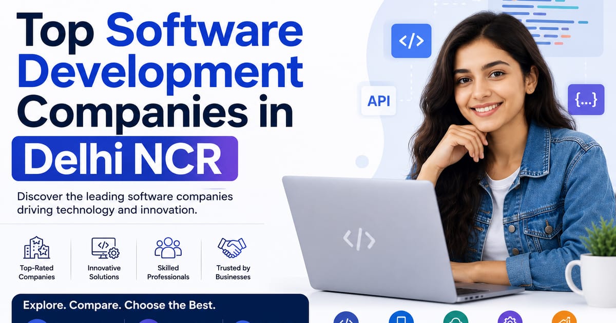 Top Software Development Companies in Delhi NCR (2026): An Honest Shortlist